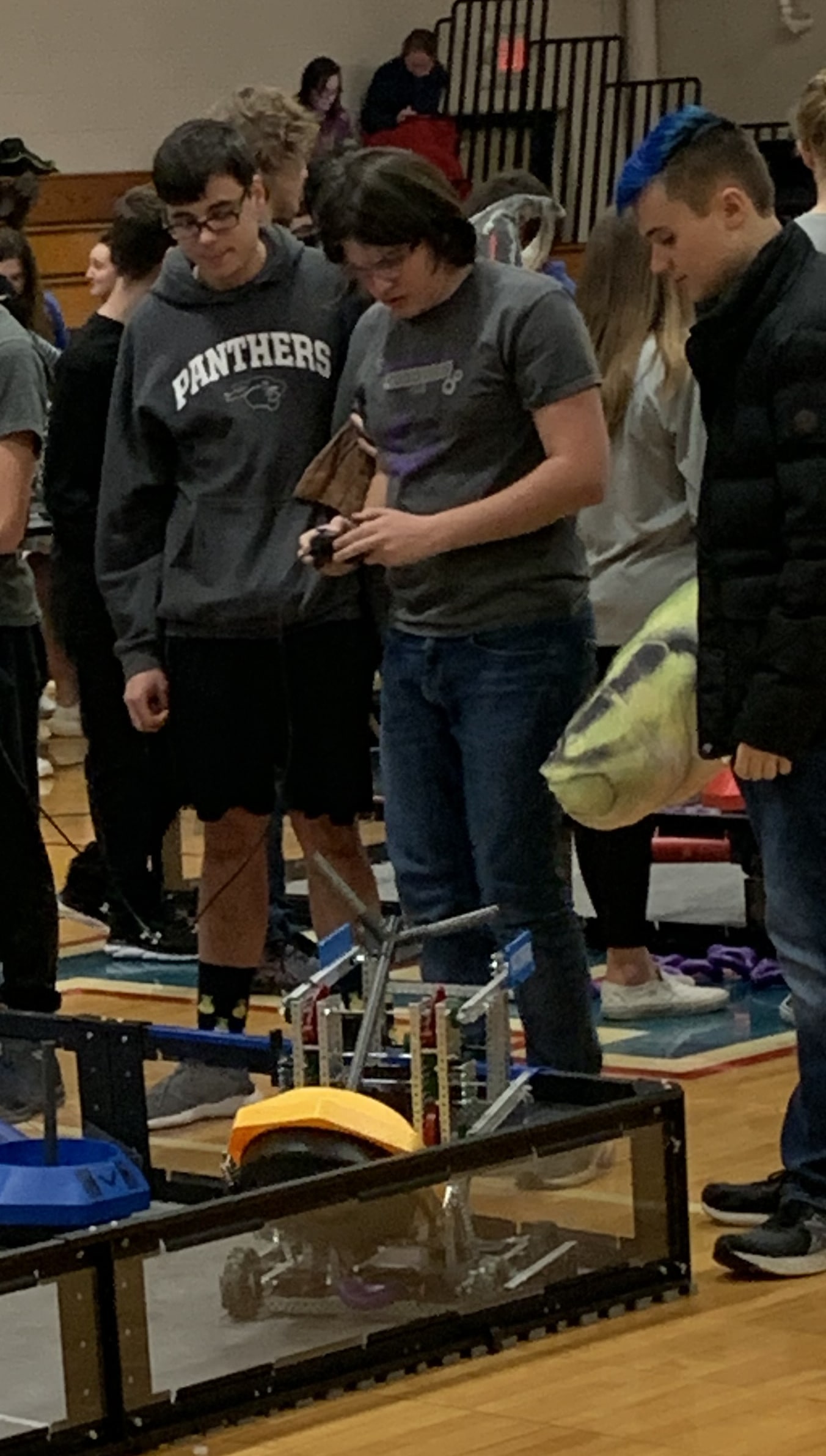 The B team competes